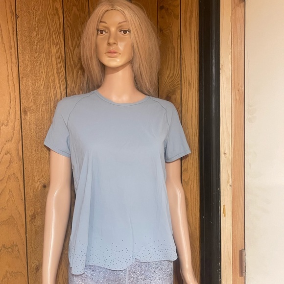 Lululemon" Quick Pace Short Sleeve Blue Cast - Picture 3 of 12